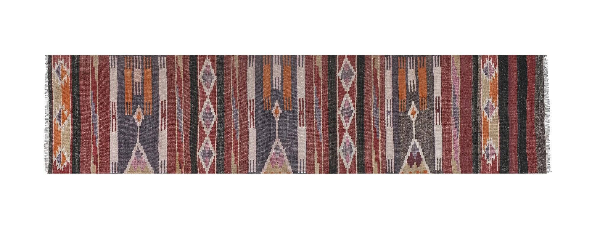 Vintage Turkish hallway rug 80x330 cm