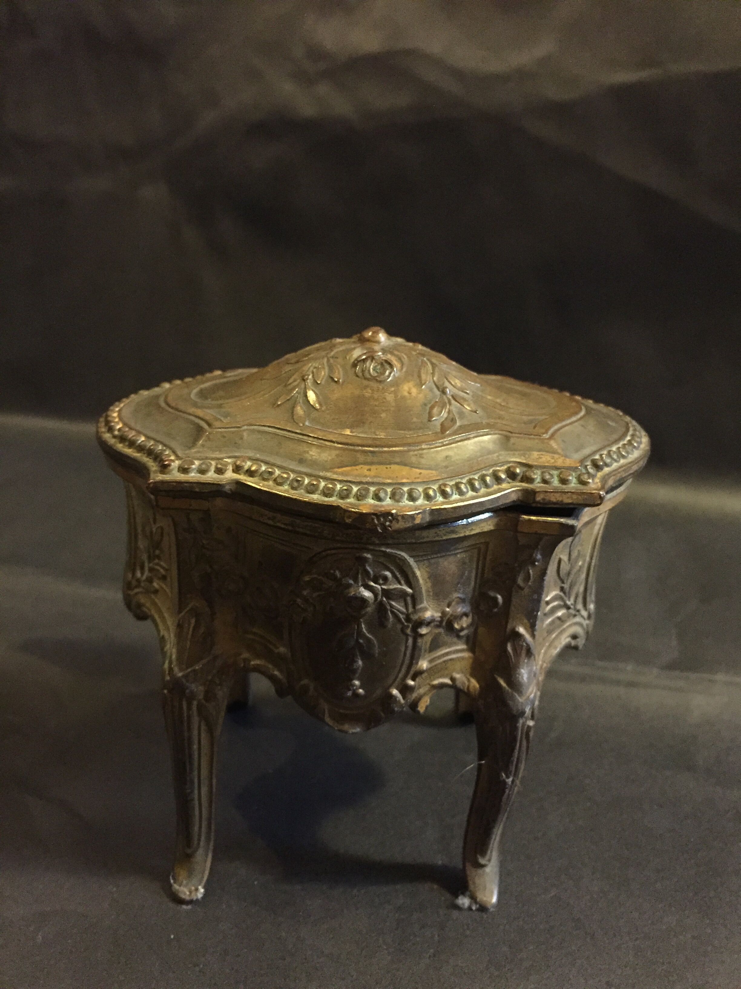 Brass jewelry box