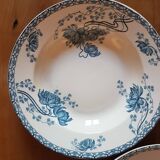 5 hollow plates Sarreguemines