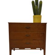 Vintage small Chest of Drawers Cabinet 1960s Oak Design
