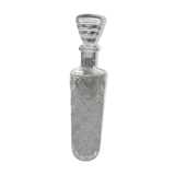 Carafe en verre ciselé