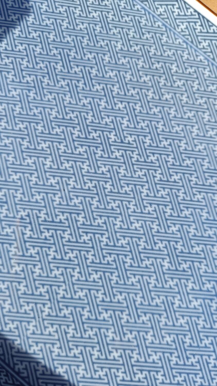 Asian set of platter and ten ramekins