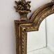 Louis XVI style mirror in wood and gilded stucco, 19th century