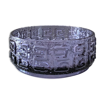 Glass bowl Taalari of Riihimäki glass Finland, scandinavian design