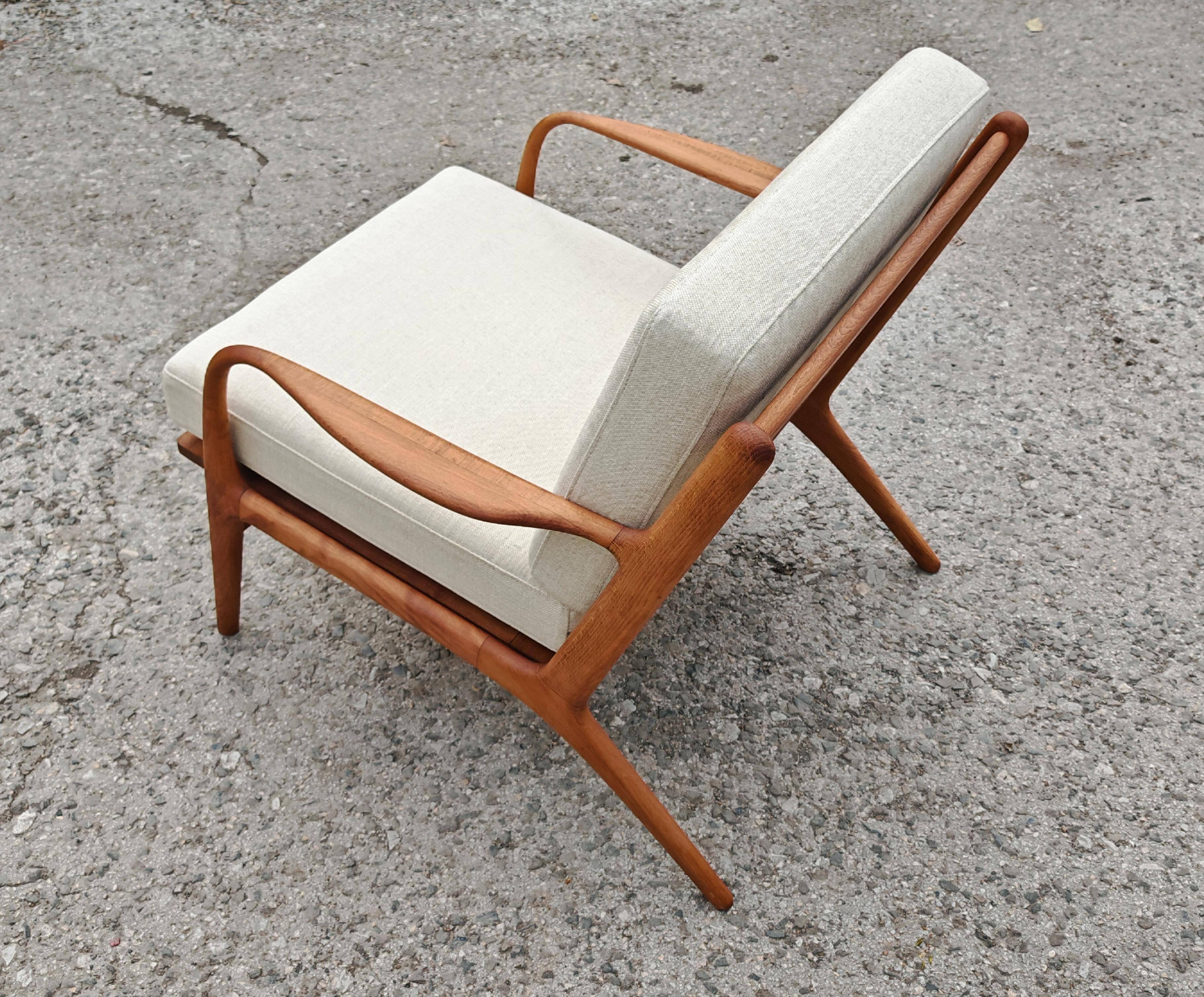 Pair of Mid Century Modern armchairs Adrian Pearsall model 2315-C 1960s
