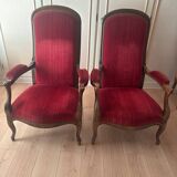 2 Voltaire armchairs