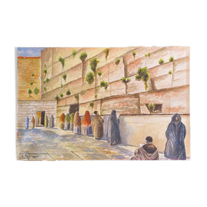 Tableau aquarelle originale 1949