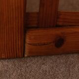 Vintage wooden room divider 3-part room screen in pine