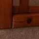 Vintage wooden room divider 3-part room screen in pine