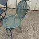 Wrought iron garden chair
