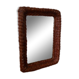 Vintage rattan mirror from the 60s