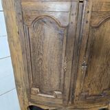 Encoignure galbée xixème en chêne