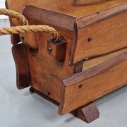 Brutalist Rope Magazine Rack, 1960s