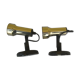 Pair of Lita design spotlights from the 70's, gilded