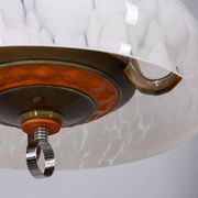 Vintage 1960s Italian design ceramic and glass chandelier