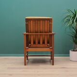 Fauteuil jaune, design danois, années 1970, designer : Børge Mogensen