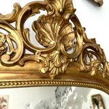 Antique Louis-Philippe mirror with pediment