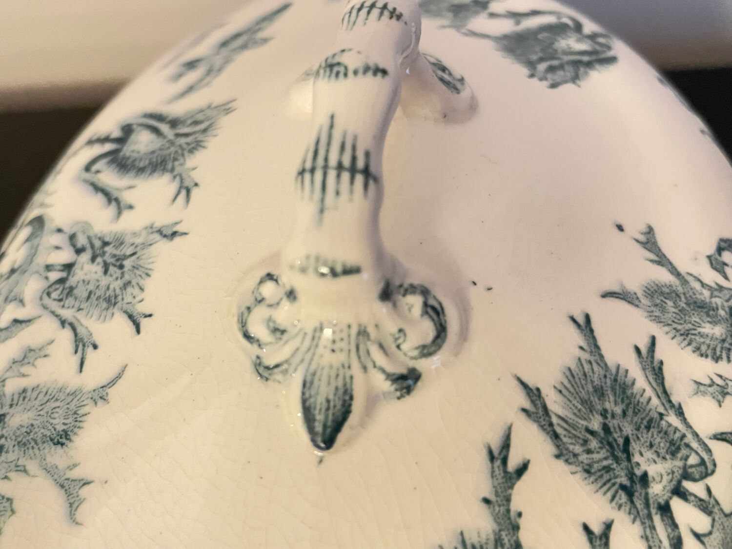 Longwy Ironstone Gravy Boat with Lid, Richelieu Model