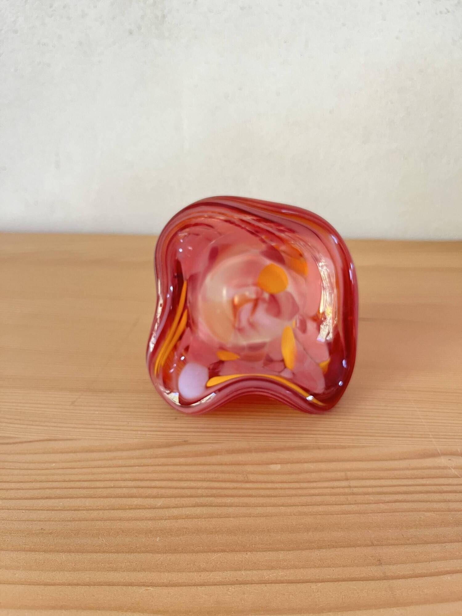 Ashtray or glass blown pocket tray dlg Murano