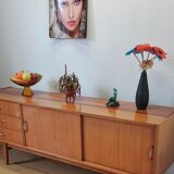 Modernist long sideboard of the 1970s