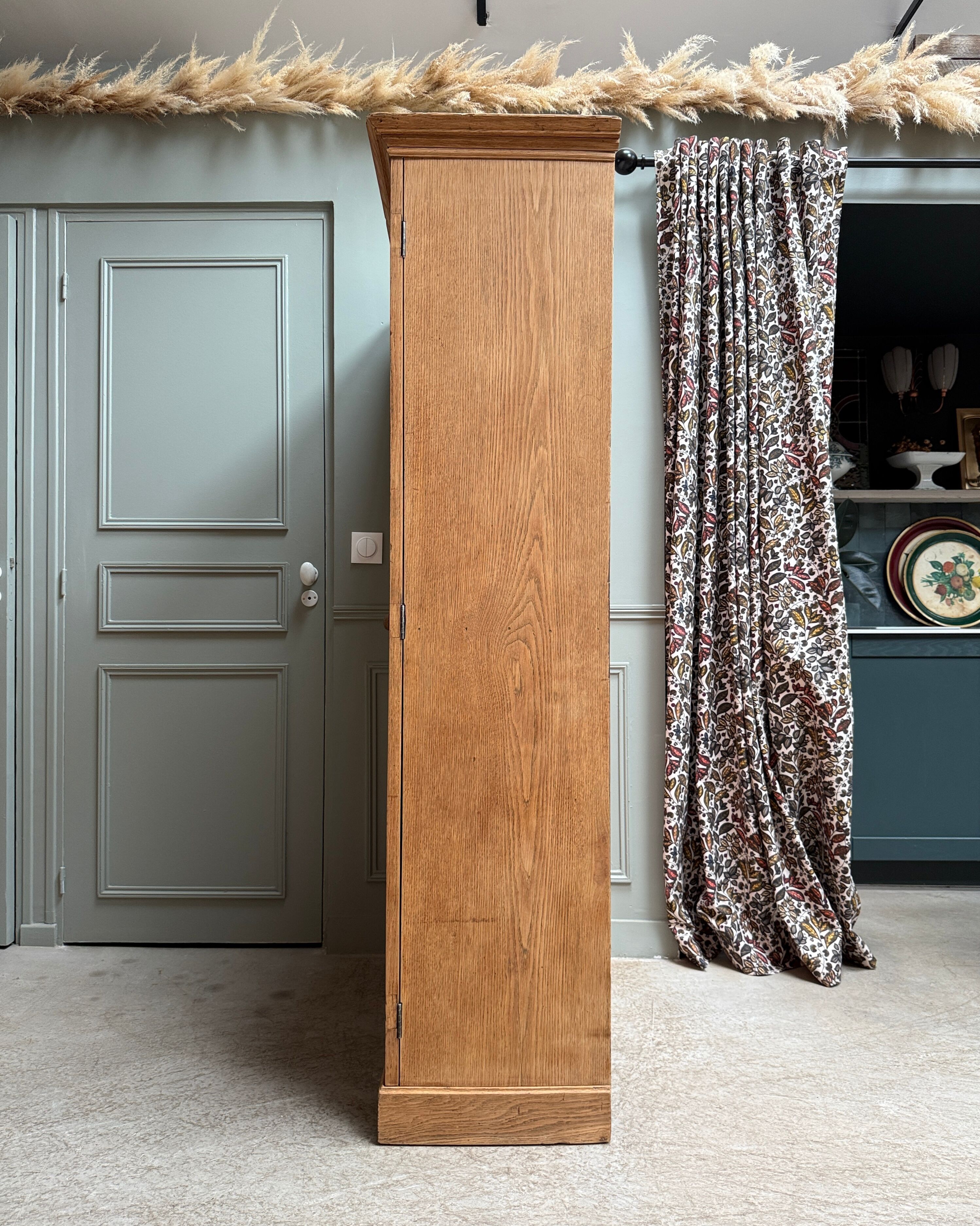 Oak notary cabinet