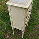 Antique Louis XVI style chest of drawers with marble top