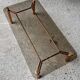 Table basse vintage cuivree 1950