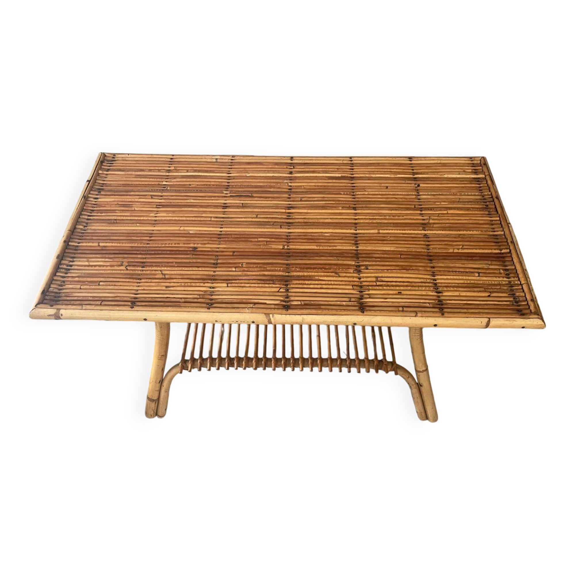 Rattan coffee table