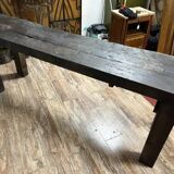 19th century solid wood workshop console or workbench