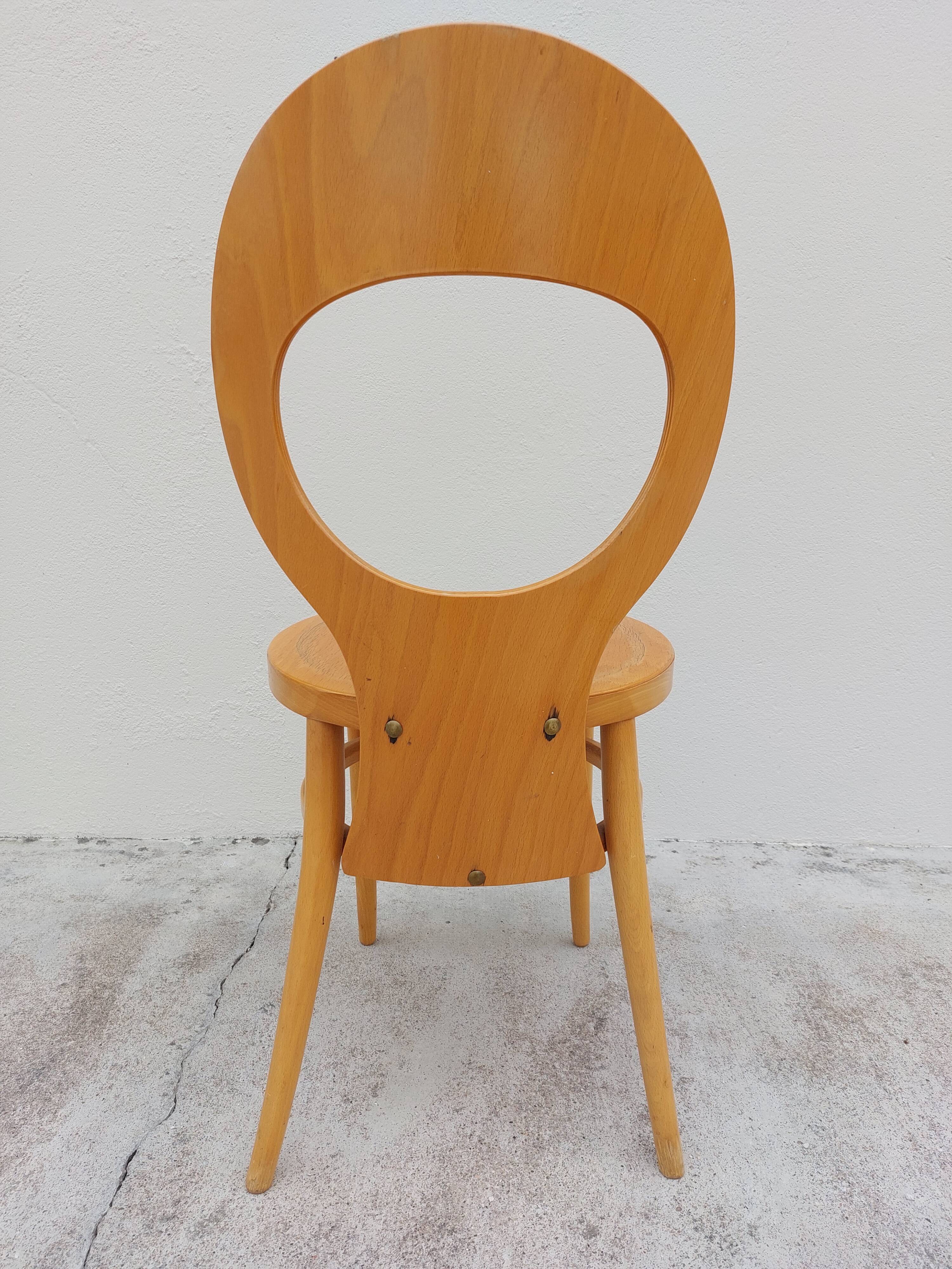 Bistro chair signed Baumann seagull model