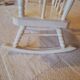 Vintage wooden rocking chair for dolls