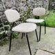 Paire de chaises tweed Strafor 1970