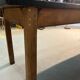Oak farmhouse table, black top