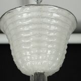 Rare Art Deco Ercole Barovier chandelier in  Murano glass. Italy 1940