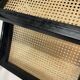 Chaise design Cesca modèle B32 en noir - structure noire