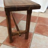Vintage handmade wooden bench dimension: width -160 cm— height -37cm- depth -27cm-