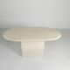 Mid-Century travertine coffee table with an oval top, 1970s.
