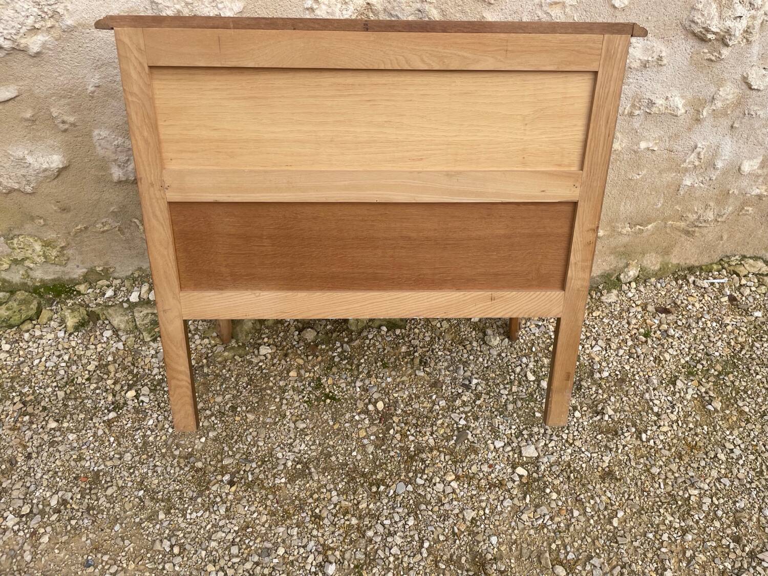 Small stripped oak chest of drawers