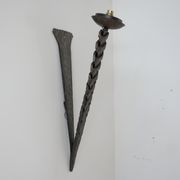 Brutalist Mid-Century Iron Wall Light