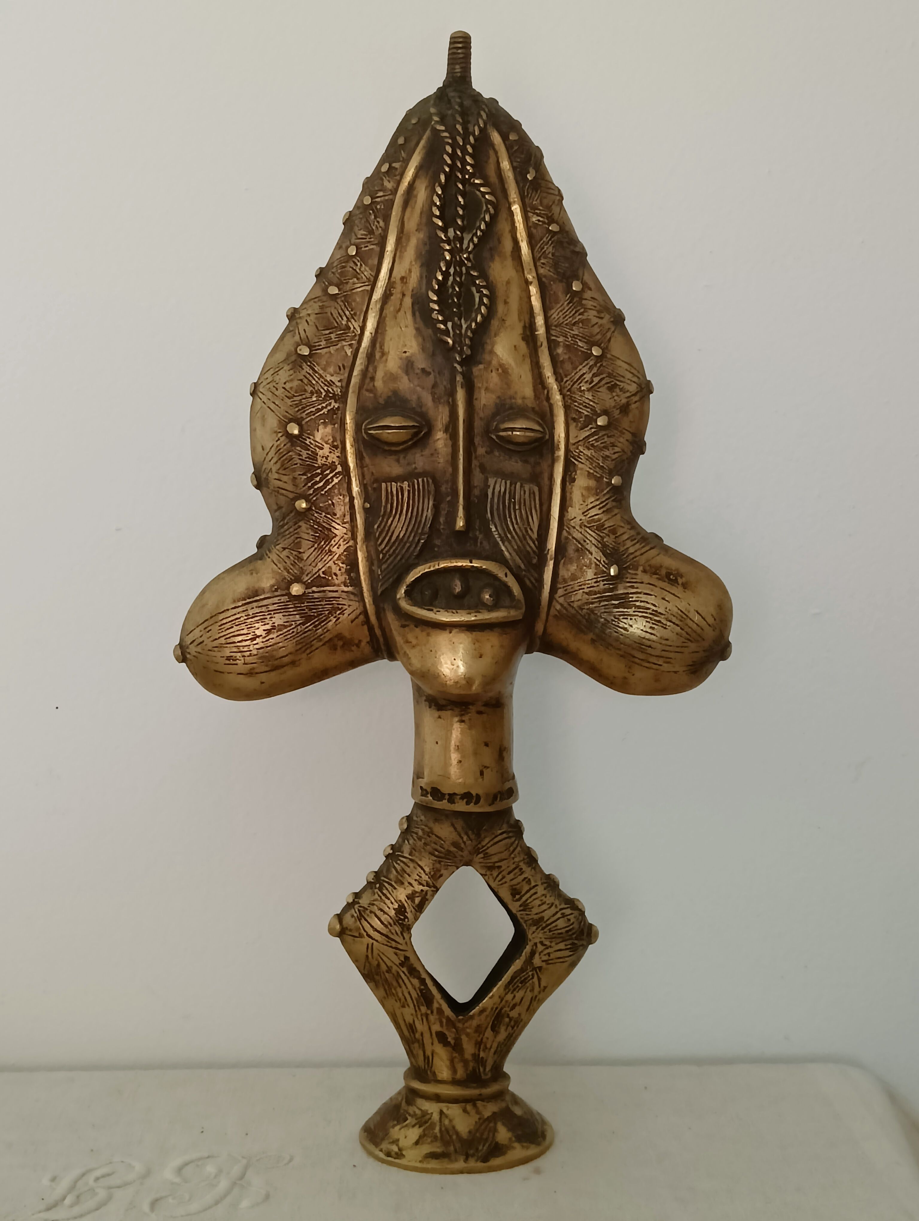 Bronze Statue - Kota Reliquary of Gabon: African. Art - Ethnicity