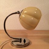 Art deco lamp molded glass and chrome, wall lamp 30s