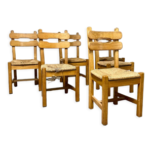 6 chaises de salle à - brutalistes