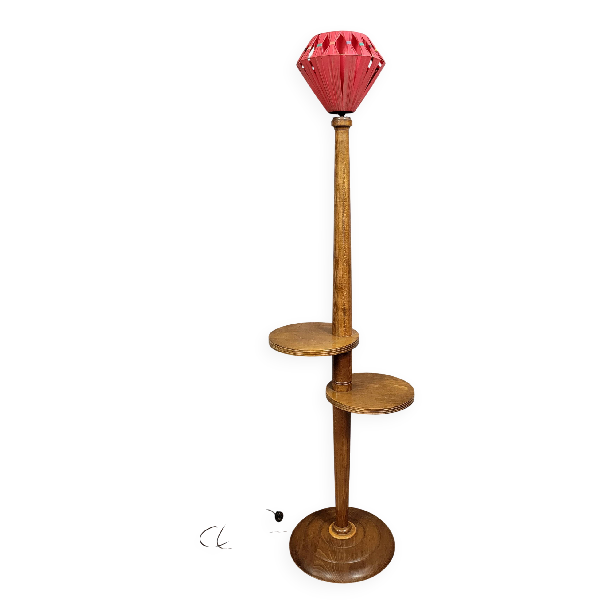 Art Deco style servant floor lamp, 1940-1950 period