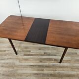 Scandinavian extendable teak table 70s