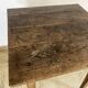 Square farmhouse table in solid oak