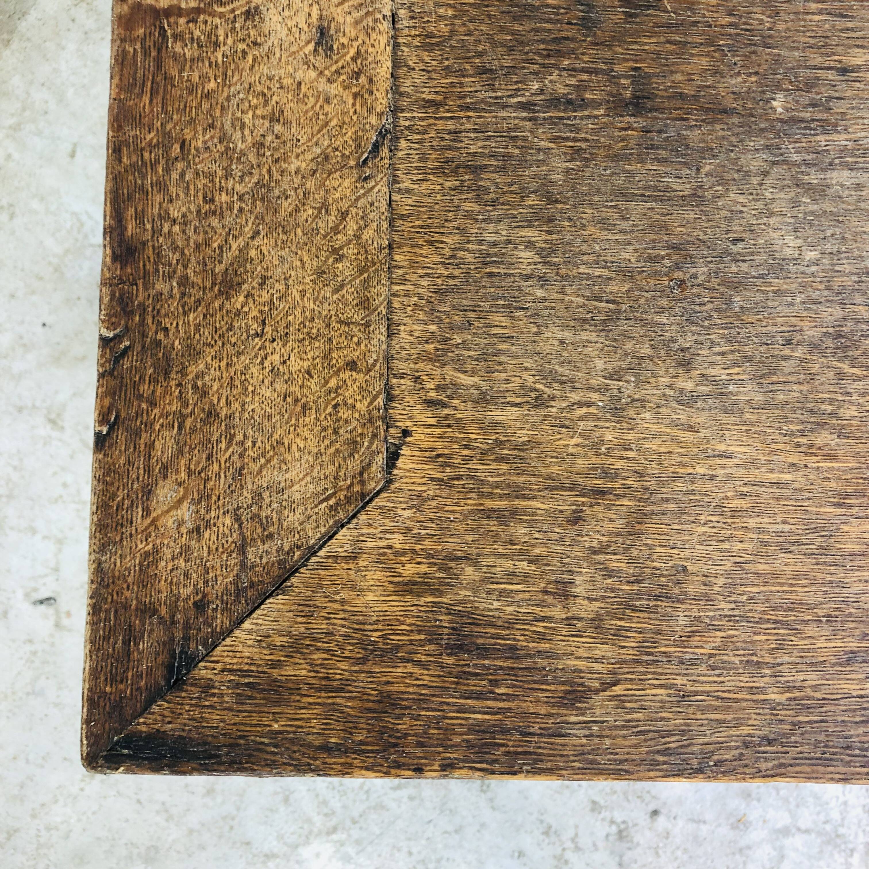 17th century oak bakers table
