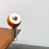 Mid-century space age magnetic clamp table or shelf lamp from the 1960s.