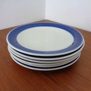 Swedish Stoneware Koka Plates by Hertha Bengtson for Rörstrand, 1960s, Set of 6