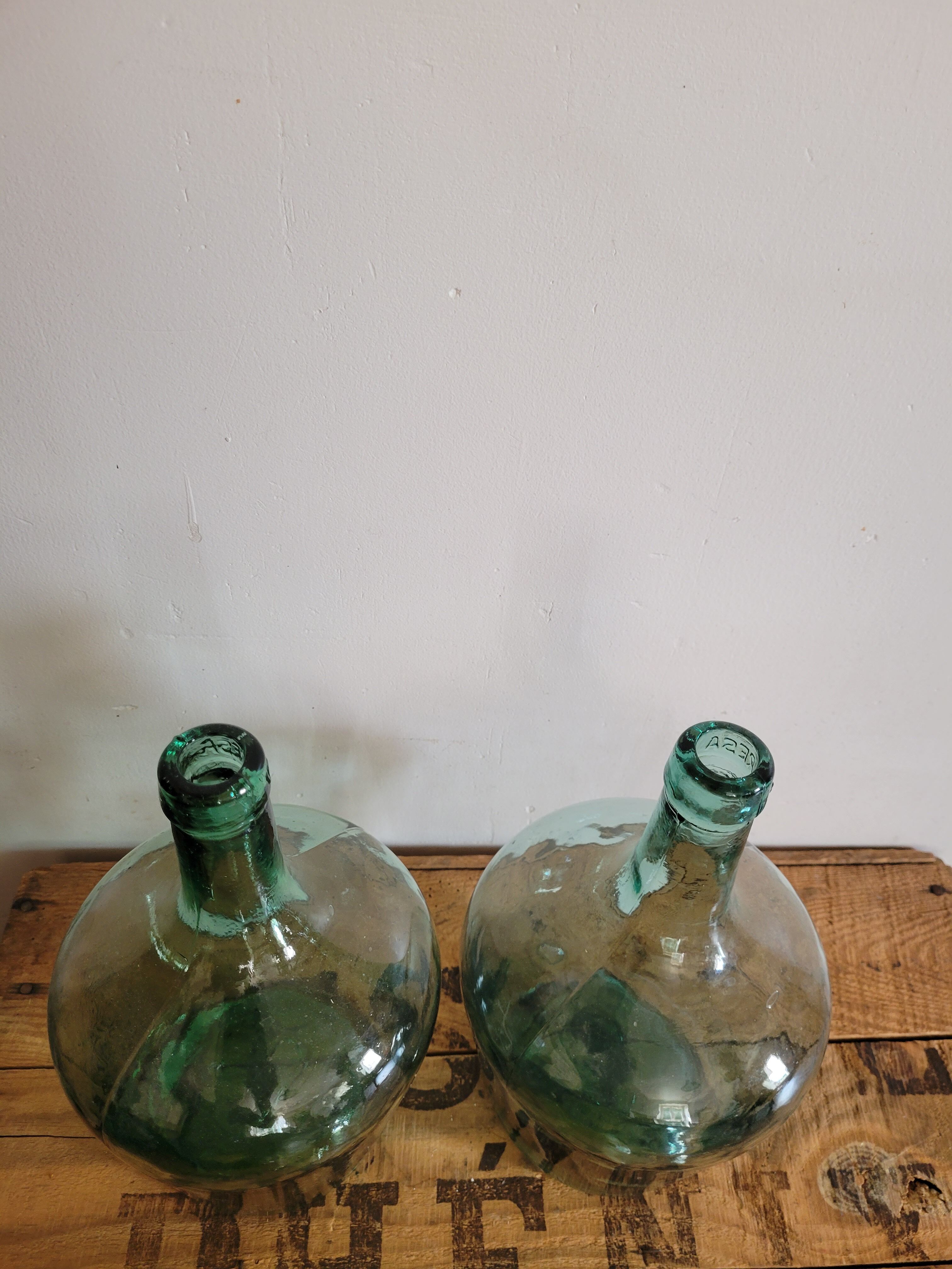 Pair of demijohns