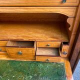 Louis Philippe burr walnut and marble secretary from the 19th century